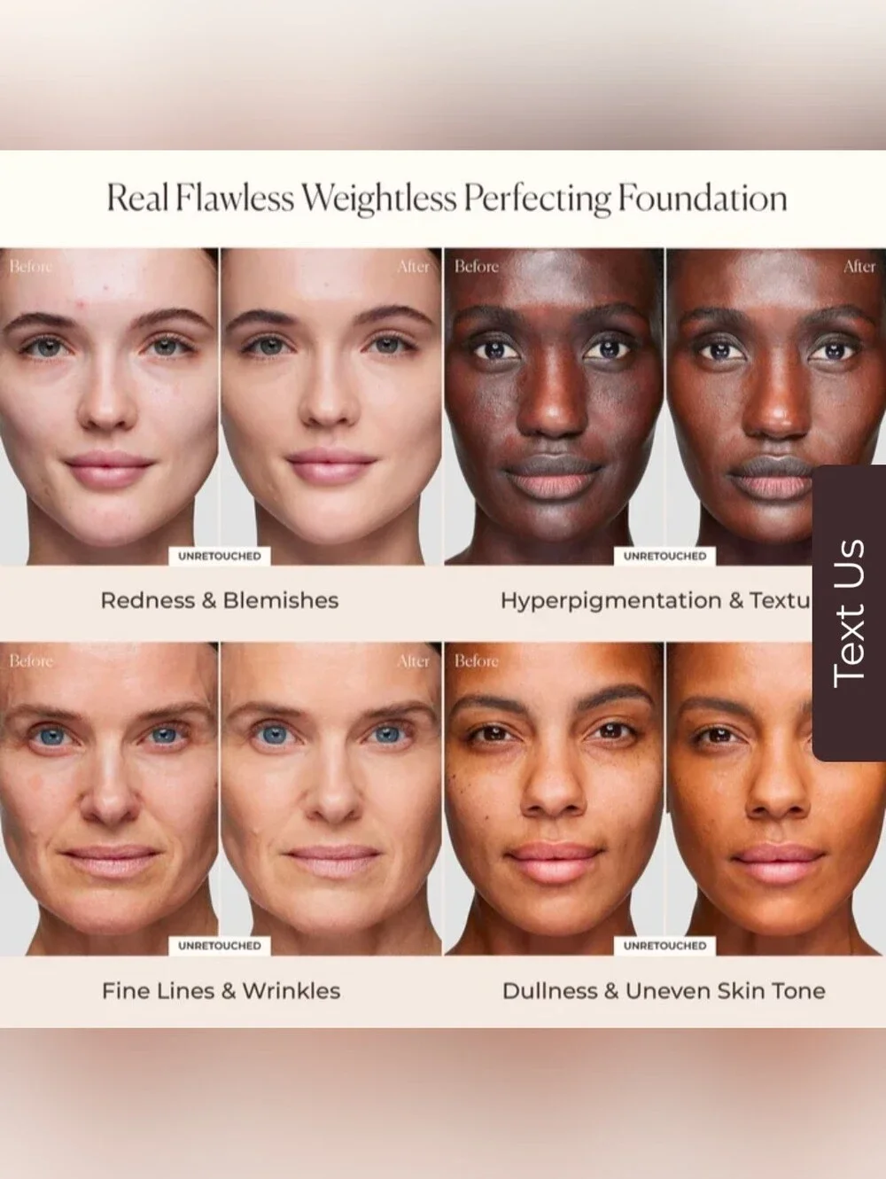 Laura Mercier Real Flawless Wiightless Perfecting Fundation 1N2 Vanille NEW 1fl